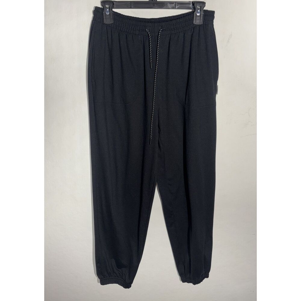 OFFLINE By Aerie Womens Small Black Jogger Pants Drawstring Elastic Cuff Pockets